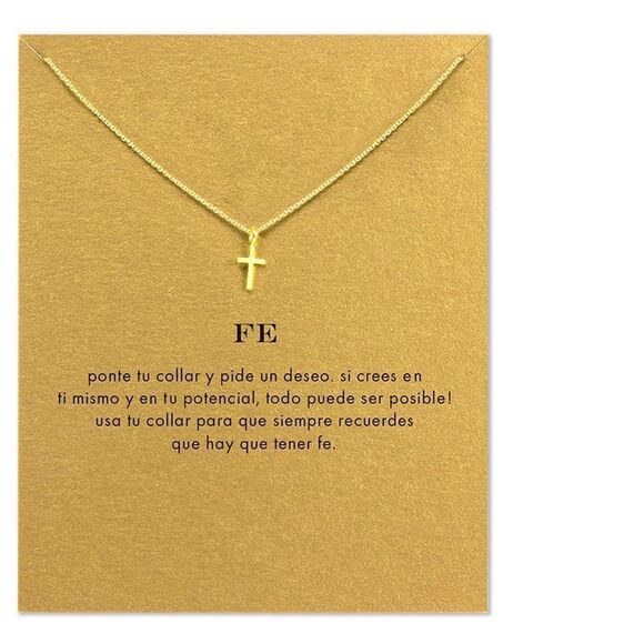 Jewelry - NWT Gold Cross Dainty Necklace
